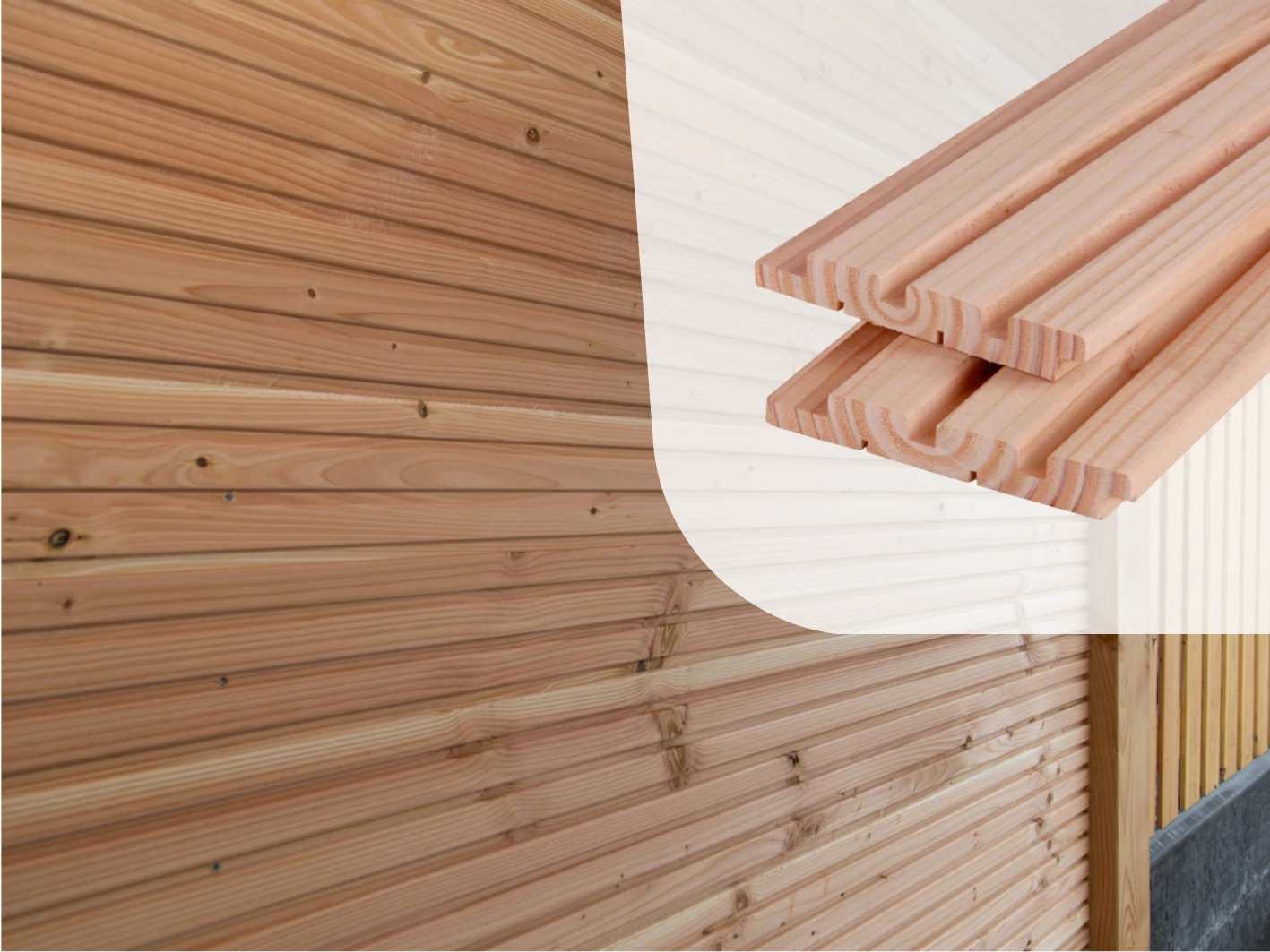 Douglas Rhombusprofielplank Triple 2.2 x 14.5 cm (22 x 145 mm) - Lengte 400 cm - Afbeelding 4